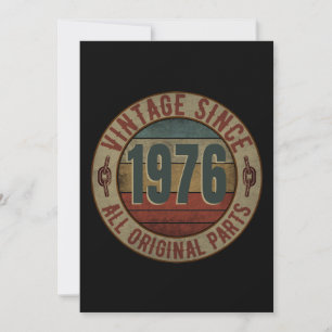 INVITACIÓN VINTAGE DESDE 1976 TODAS LAS PIEZAS ORIGINALES.