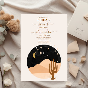Invitación Vintage Desert Bridal Shower