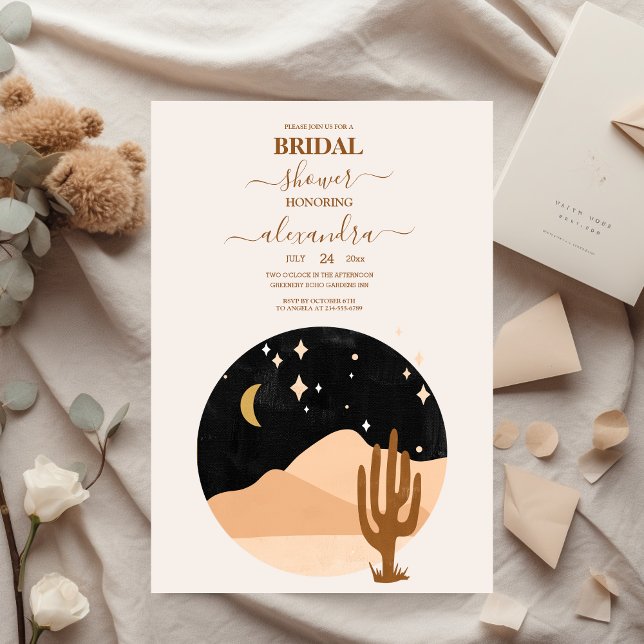 Invitación Vintage Desert Bridal Shower (Subido por el creador)