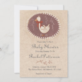 Invitación Vintage Duckling