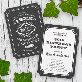 Invitación Vintage Elegant Birthday Party