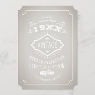 Invitación Vintage Elegant Birthday Party