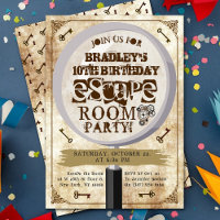 Vintage Escape Room Fiesta Cualquier Cumpleaños de