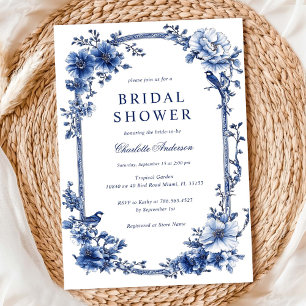 Invitación Vintage Floral Bridal Shower