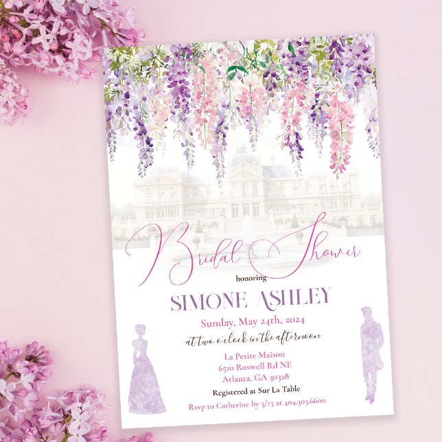 Invitación Vintage Floral Regency Era Bridal Shower (Subido por el creador)