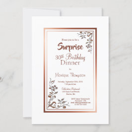 Invitación Vintage Floral Surprise