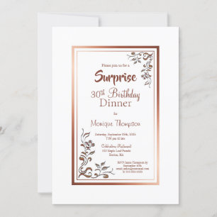 Invitación Vintage Floral Surprise