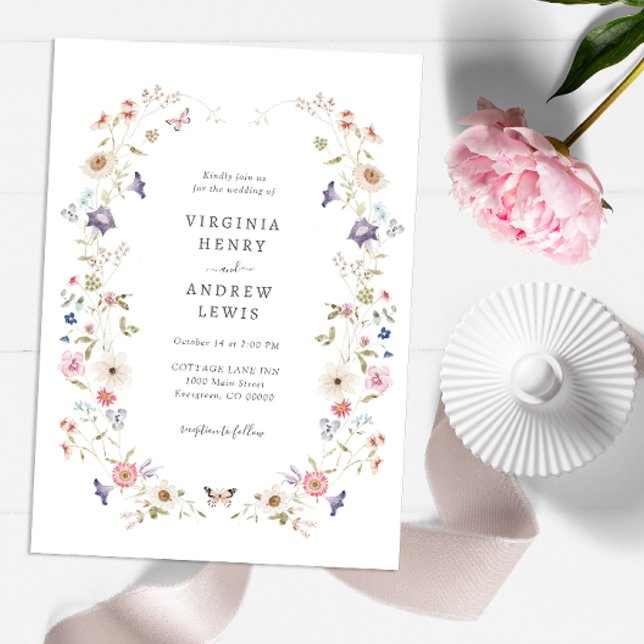Invitación Vintage Floral Wedding (Subido por el creador)