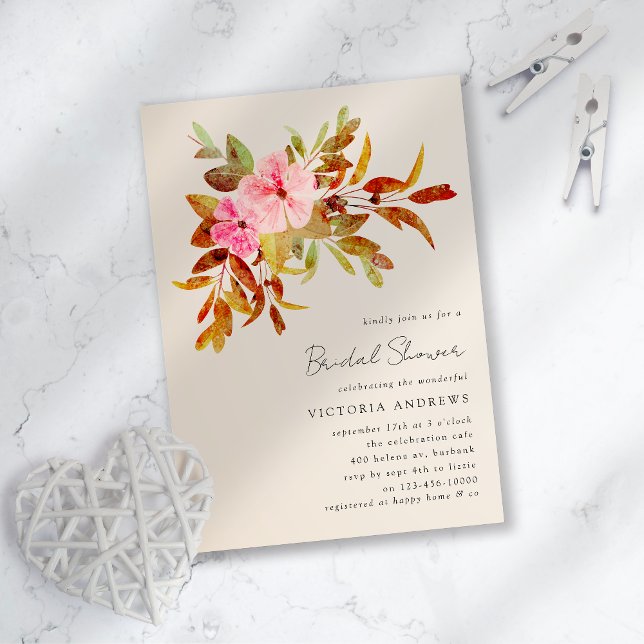 Invitación Vintage Florals Bridal Shower (Subido por el creador)