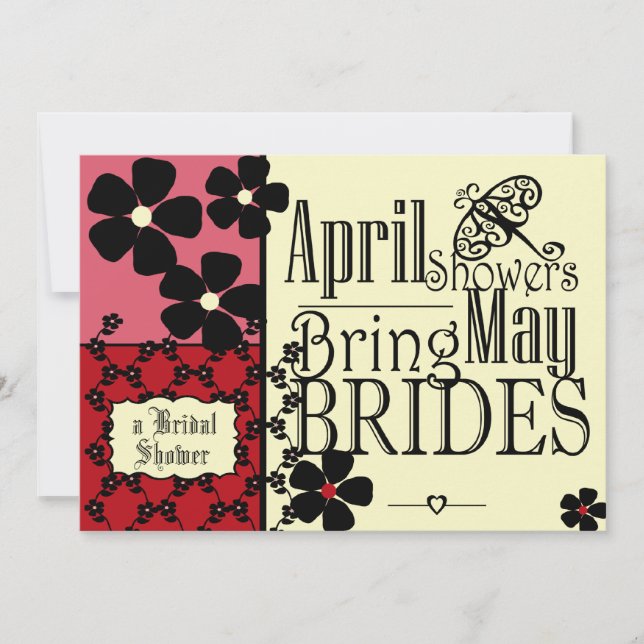 Invitación Vintage Garden Bridal Shower (Anverso)