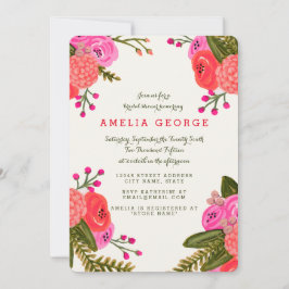 Invitación Vintage Garden Bridal Shower