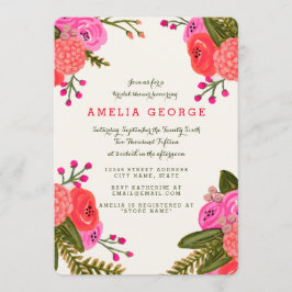 Invitación Vintage Garden Bridal Shower