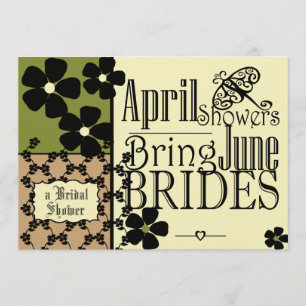 Invitación Vintage Garden Bridal Shower