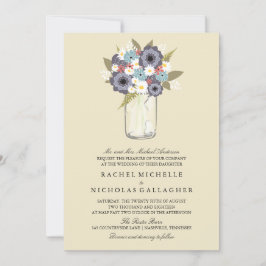 Invitación Vintage Garden Mason | Boda