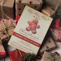 Vintage Gingerbread Man Navidades Fiesta