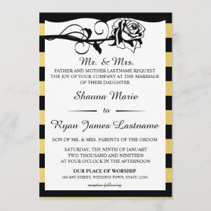 Invitación Vintage Glam Rosa