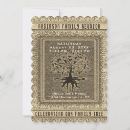 Invitación Vintage Gold