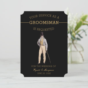 Invitación Vintage Groomsman