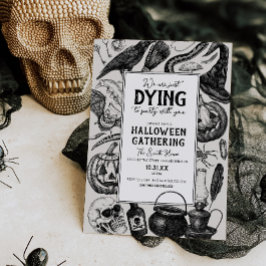 Invitación Vintage Halloween Party Costuve Fiesta