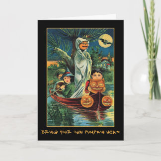 Invitación Vintage Halloween Party Invitado Con Sangriento Te