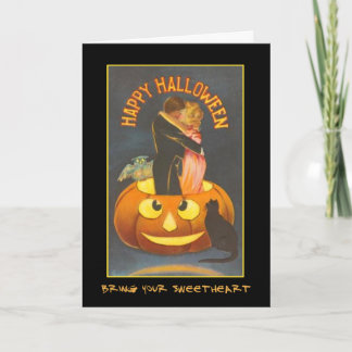 Invitación Vintage Halloween Party Invitado Con Sangriento Te