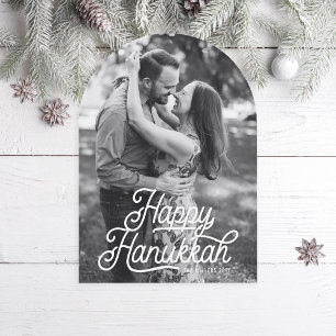 Invitación Vintage Happy Hanukkah Holiday Card