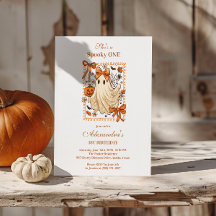 Vintage Lace Ghost Coquette Halloween 1er cumpleañ