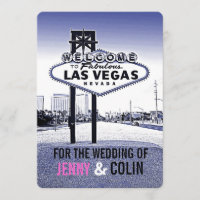 Vintage Lavender Blue Las Vegas Wedding