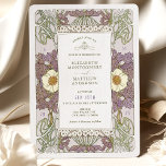 Invitación Vintage Lavender Wedding Invitations Art Nouveau<br><div class="desc">Art Nouveau Vintage wedding invitations by Alphonse Mucha in a floral, romantic, and whimsical design. Victorian flourishes complement classic art deco fonts. Please enter your custom information, and you're done. If you wish to change the design further, simply click the blue "Customize It" button. Thank you so much for considering...</div>