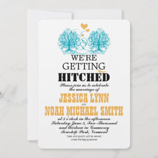 Invitación Vintage Moderno Boda De Árbol De Pájaros De Pájaro