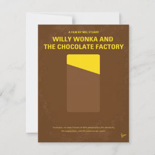 Invitación Vintage My Willy Wonka Y La Fábrica De Chocolate