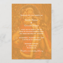 Invitación Vintage Navidad Santa Claus boda de invierno