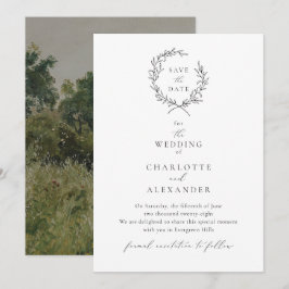 Invitación Vintage Oat Field, inspirado por el Bella Artes, g