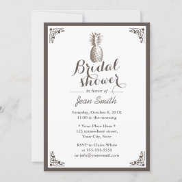 Invitación Vintage Pineapple Bridal Shower