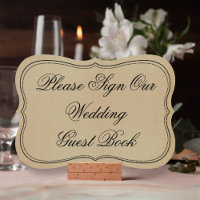 Vintage Por Favor Rótulo Nuestro Rótulo Boda De Re
