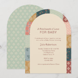 Invitación Vintage Quilt Baby Shower