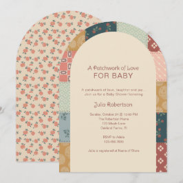 Invitación Vintage Quilt Baby Shower
