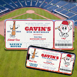 Invitación Vintage Retro Béisbol Ticket Sport Fiesta de cumpl<br><div class="desc">¡Acércate al plato con nuestra invitación a la fiesta de cumpleaños del partido de béisbol retro vintage! Perfecto para los aficionados a los deportes, esta invitación al estilo de las entradas captura el encanto nostálgico de un partido vintage de béisbol, lo que lo convierte en un home run para cualquier...</div>