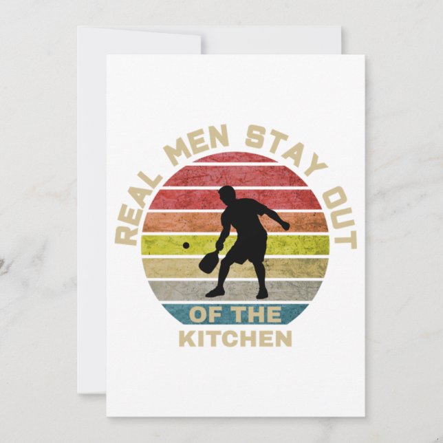 Invitación Vintage Retro Pickleball Divertido (Anverso)