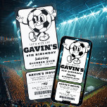 Invitación Vintage Retro Soccer Ticket Sport Party Birday Par<br><div class="desc">¡Empieza la celebración con estilo con la invitación a la fiesta de cumpleaños del partido de fútbol retro Vintage! Diseñada para parecerse a una entrada clásica del día del partido, esta invitación personalizada establece el tono para un evento de cumpleaños lleno de acción. Su diseño de inspiración vintage, con tipografía...</div>