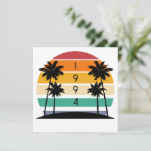 Vintage retro Stripe Sunset de 1994