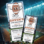 Invitación Vintage Retro Ticket Sport Party Birday Party<br><div class="desc">Puntee en un toque con nuestra invitación a la fiesta de cumpleaños del partido de fútbol retro Vintage Ticket Sport, el punto de partida perfecto para una celebración memorable. Diseñada con una estética nostálgica de tazas, esta invitación marca la pauta para un clásico evento de fútbol. La tipografía audaz y...</div>