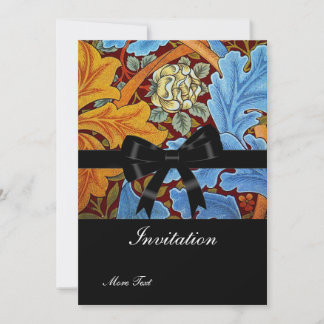 Invitación Vintage Retro Victoriana William Morris