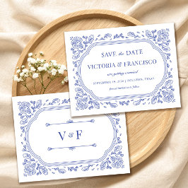 Invitación Vintage Romance Floral Save the Date