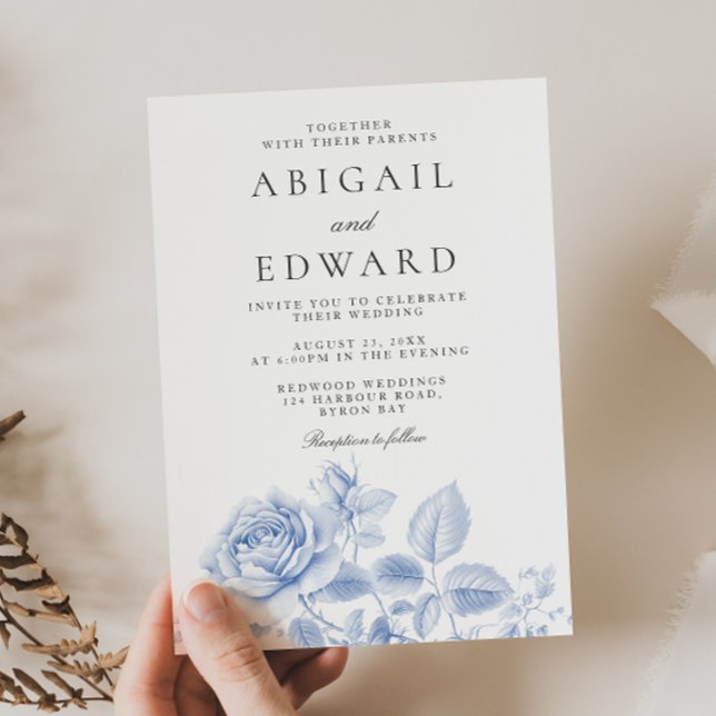 Invitación Vintage Rosa Elegant Wedding (Subido por el creador)