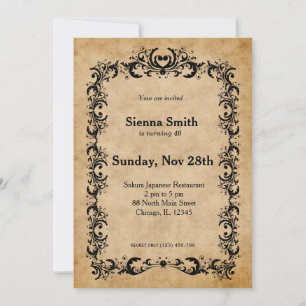 Invitación Vintage Royal