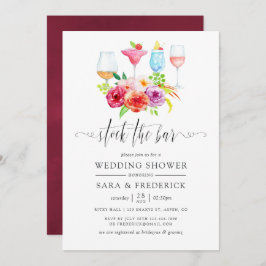 Invitación Vintage Rustic Charm Stock the Bar