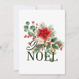 Invitación Vintage Rustic French Joyeux Noel