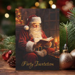 Invitación Vintage Santa leyendo a un Fiesta de Navidades de<br><div class="desc">El ambiente del Santa Lei Hotel se refleja en cada habitación. Los huéspedes pueden disfrutar de todas las instalaciones como ascensor, servicio de lavandería, servicio de consejería, servicio de lavandería. El diseño clásico invita a los huéspedes a celebrar en el verdadero espíritu vacacional, combinando tradición con calidez festiva. La parte...</div>