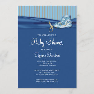 Invitación Vintage Shoe Boy Baby Shower